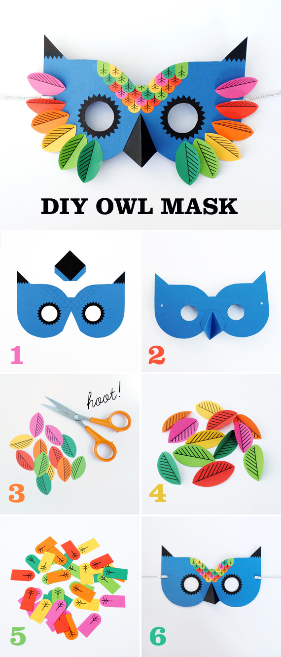 Paper Owl Mask 